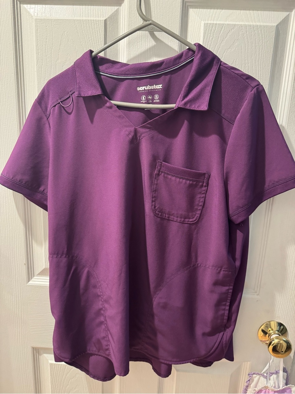 Purple scrub top